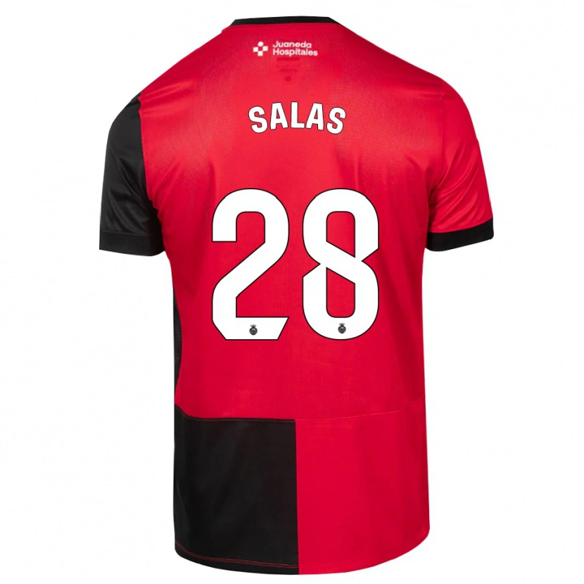 Danxen Criança Camisola Jan Salas #28 Preto Vermelho Branco Principal 2026/27 Camisa Brasil