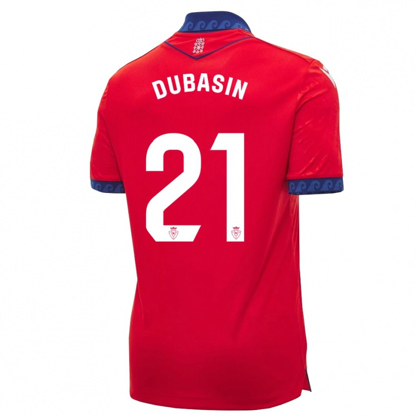 Danxen Criança Camisola Jonathan Dubasin #21 Vermelho Azul Marinho Branco Principal 2026/27 Camisa Brasil