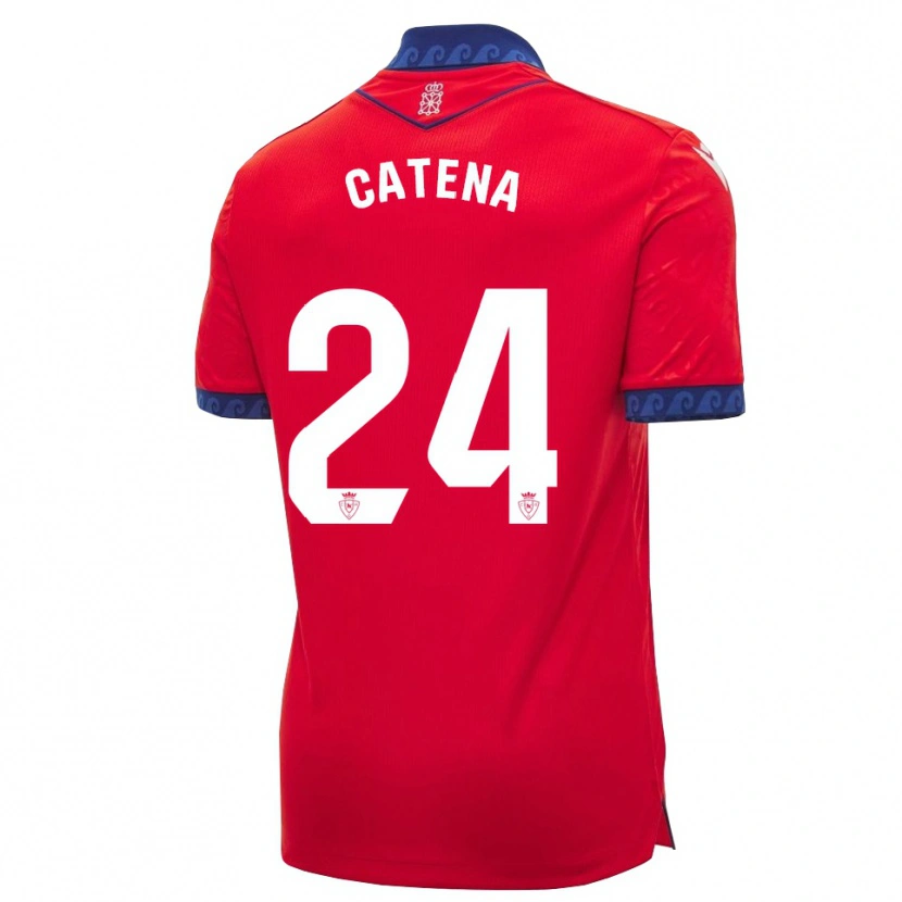 Danxen Criança Camisola Alejandro Catena #24 Vermelho Azul Marinho Branco Principal 2026/27 Camisa Brasil