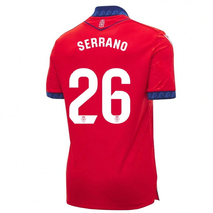 Danxen Criança Camisola Mikel Serrano #26 Vermelho Azul Marinho Branco Principal 2026/27 Camisa Brasil