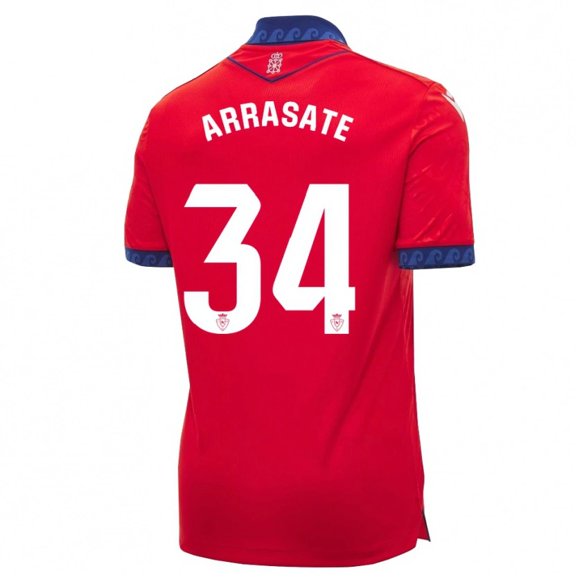 Danxen Criança Camisola Ibai Arrasate #34 Vermelho Azul Marinho Branco Principal 2026/27 Camisa Brasil