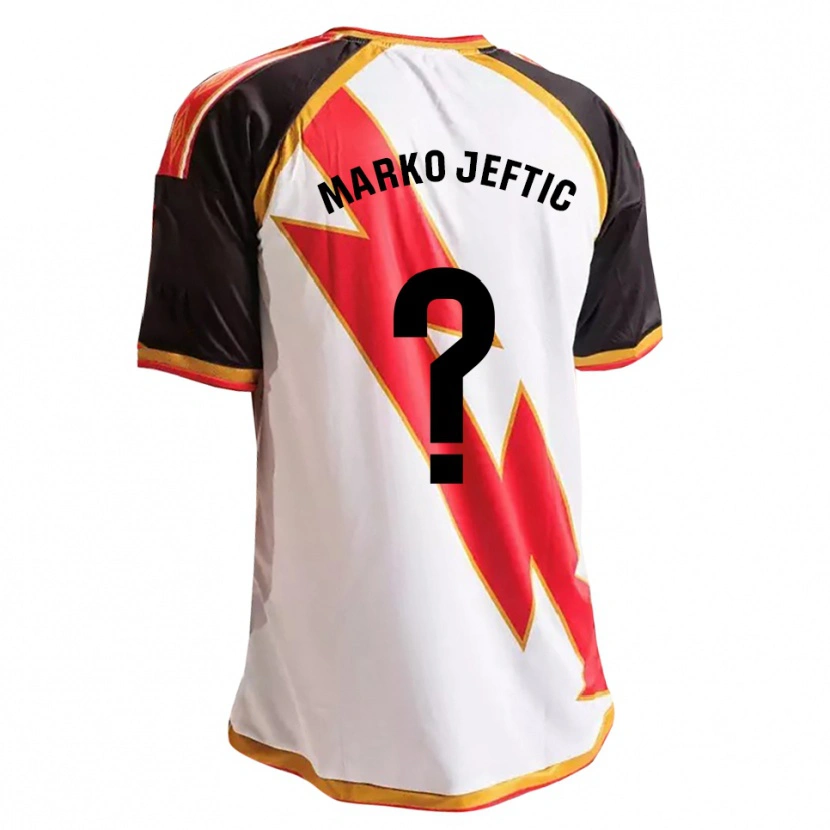 Danxen Criança Camisola Marko Jeftic #0 Preto Vermelho Branco Dourado Principal 2026/27 Camisa Brasil