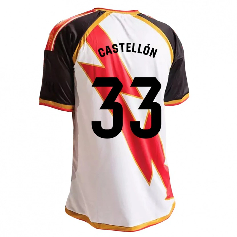 Danxen Criança Camisola Sergio Castellón #33 Preto Vermelho Branco Dourado Principal 2026/27 Camisa Brasil