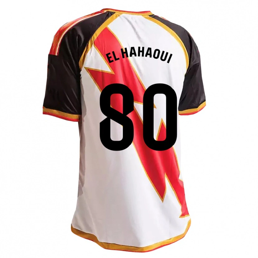 Danxen Criança Camisola Ayman El Hahaoui #80 Preto Vermelho Branco Dourado Principal 2026/27 Camisa Brasil