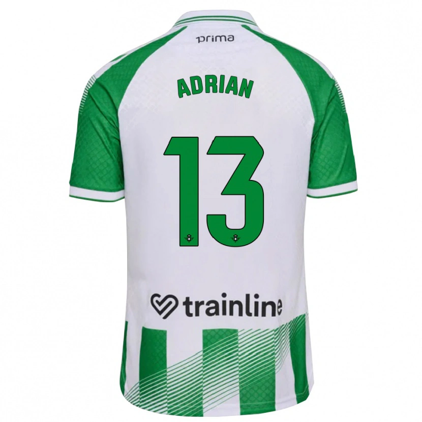 Danxen Criança Camisola Adrian #13 Verde Claro Preto Branco Principal 2026/27 Camisa Brasil