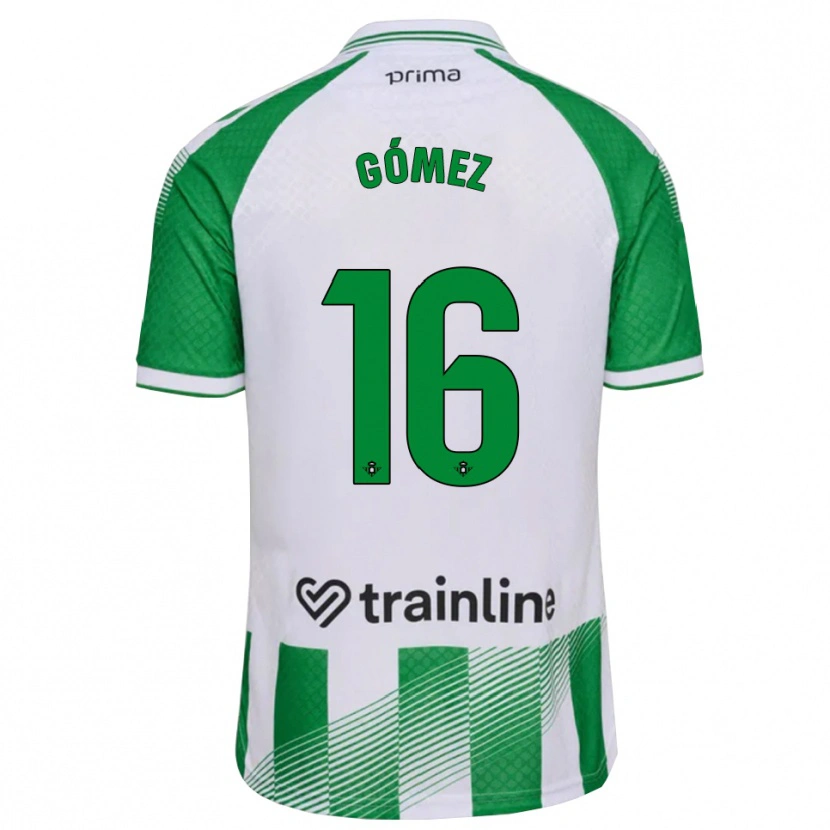 Danxen Criança Camisola Valentín Gómez #16 Verde Claro Preto Branco Principal 2026/27 Camisa Brasil