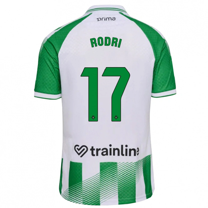 Danxen Criança Camisola Rodri Sanchez #17 Verde Claro Preto Branco Principal 2026/27 Camisa Brasil