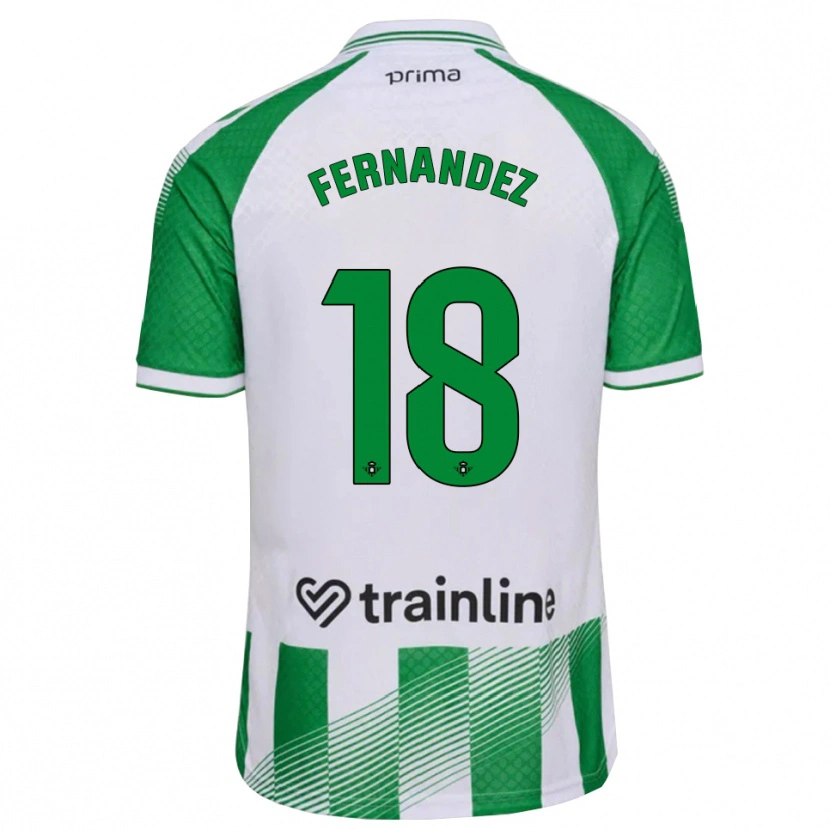 Danxen Criança Camisola Nicolás Fernández #18 Verde Claro Preto Branco Principal 2026/27 Camisa Brasil