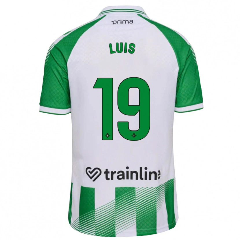 Danxen Criança Camisola Jorge Luis #19 Verde Claro Preto Branco Principal 2026/27 Camisa Brasil