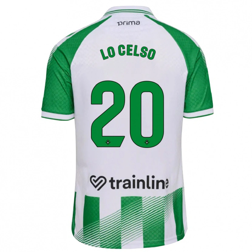 Danxen Criança Camisola Giovani Lo Celso #20 Verde Claro Preto Branco Principal 2026/27 Camisa Brasil