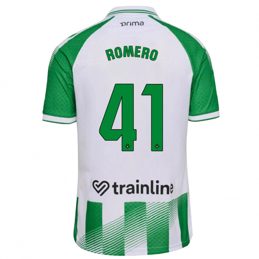 Danxen Criança Camisola José Romero #41 Verde Claro Preto Branco Principal 2026/27 Camisa Brasil