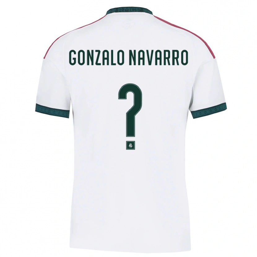 Danxen Criança Camisola Gonzalo Navarro #0 Verde Escuro Branco Vermelho Principal 2026/27 Camisa Brasil