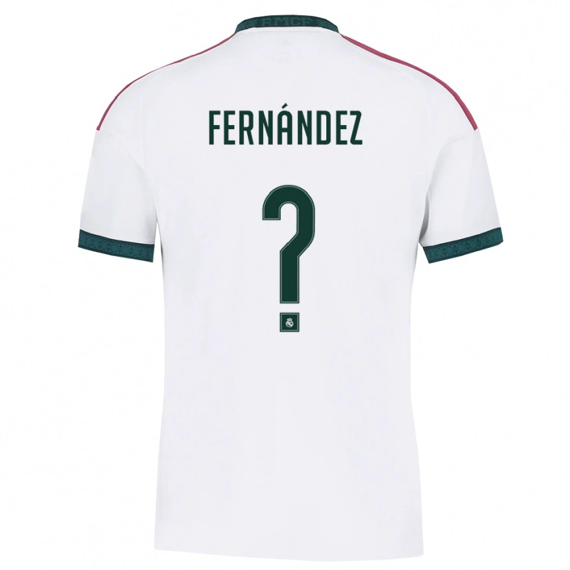 Danxen Criança Camisola Hugo Fernández #0 Verde Escuro Branco Vermelho Principal 2026/27 Camisa Brasil