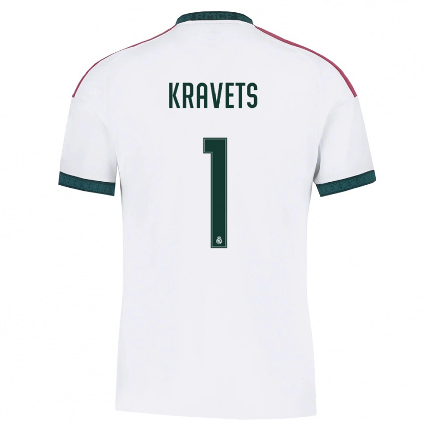 Danxen Criança Camisola David Kravets #1 Verde Escuro Branco Vermelho Principal 2026/27 Camisa Brasil