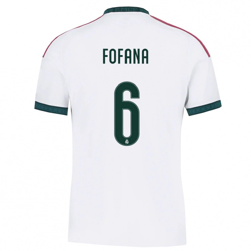 Danxen Criança Camisola Cherif Fofana #6 Verde Escuro Branco Vermelho Principal 2026/27 Camisa Brasil