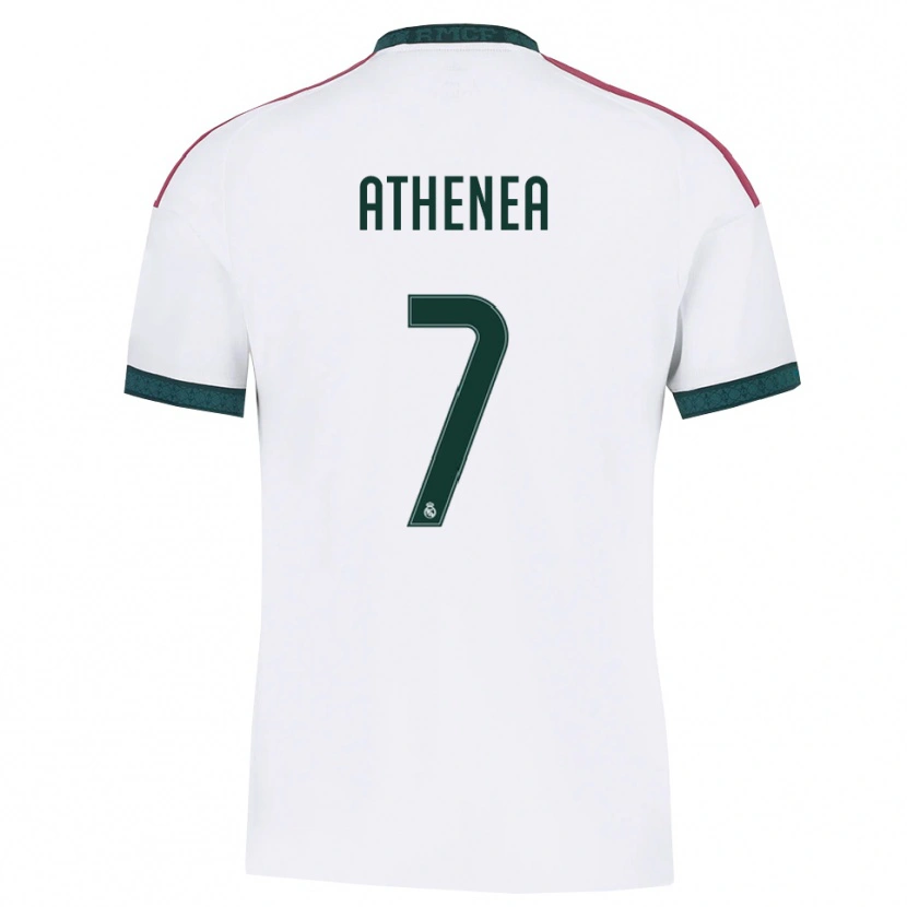 Danxen Criança Camisola Athenea Del Castillo #7 Verde Escuro Branco Vermelho Principal 2026/27 Camisa Brasil
