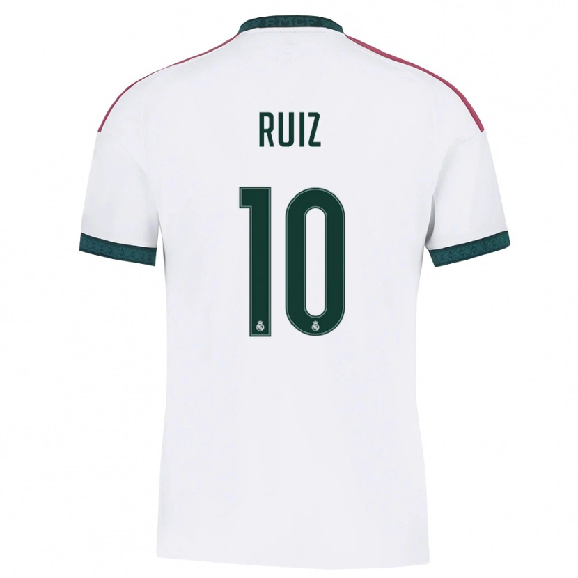 Danxen Criança Camisola Alberto Ruiz #10 Verde Escuro Branco Vermelho Principal 2026/27 Camisa Brasil