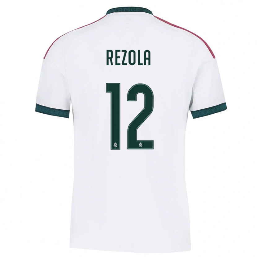 Danxen Criança Camisola Manex Rezola #12 Verde Escuro Branco Vermelho Principal 2026/27 Camisa Brasil