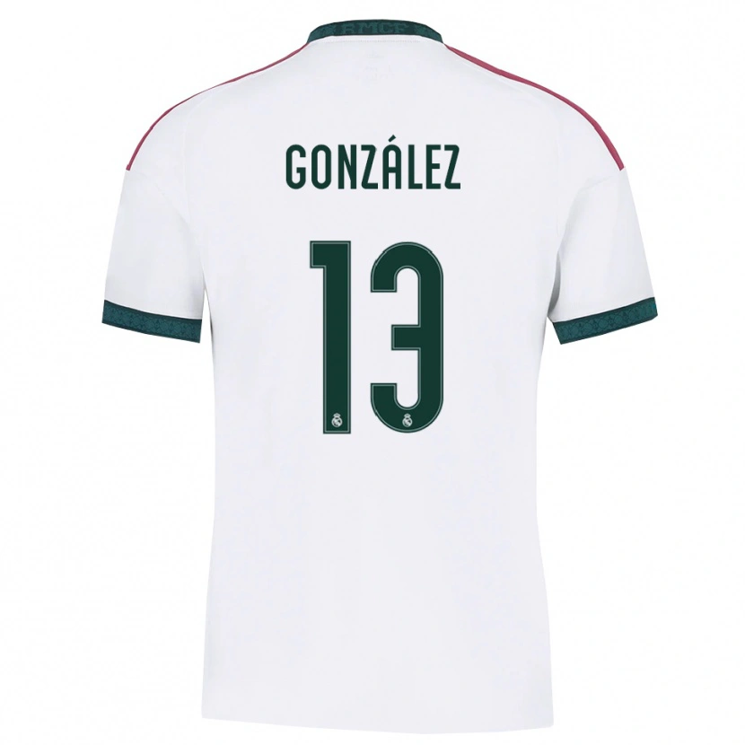 Danxen Criança Camisola Álvaro González #13 Verde Escuro Branco Vermelho Principal 2026/27 Camisa Brasil