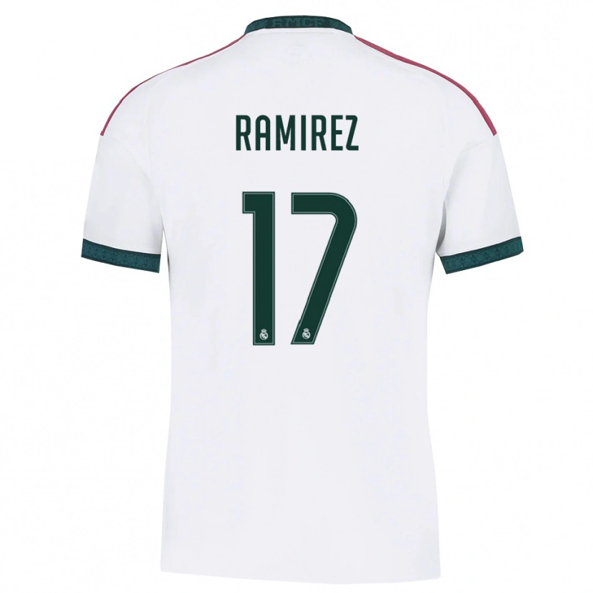 Danxen Criança Camisola Darío Ramirez #17 Verde Escuro Branco Vermelho Principal 2026/27 Camisa Brasil