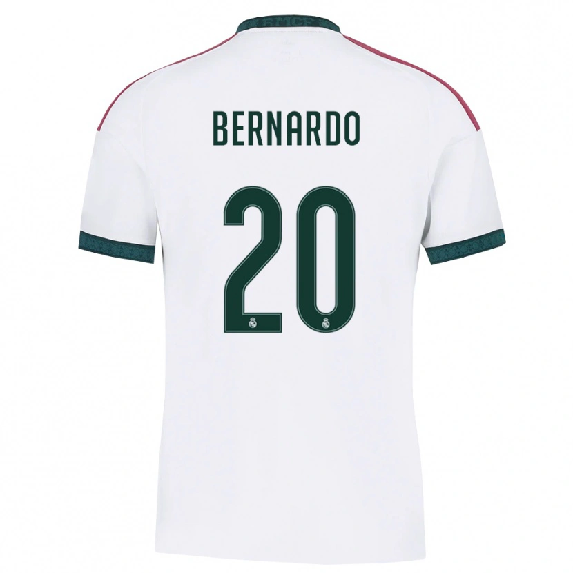 Danxen Criança Camisola Bernardo Silva #20 Verde Escuro Branco Vermelho Principal 2026/27 Camisa Brasil