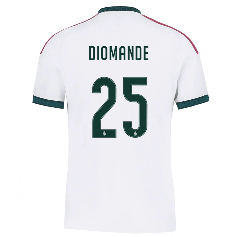 Danxen Criança Camisola Yan Diomande #25 Verde Escuro Branco Vermelho Principal 2026/27 Camisa Brasil