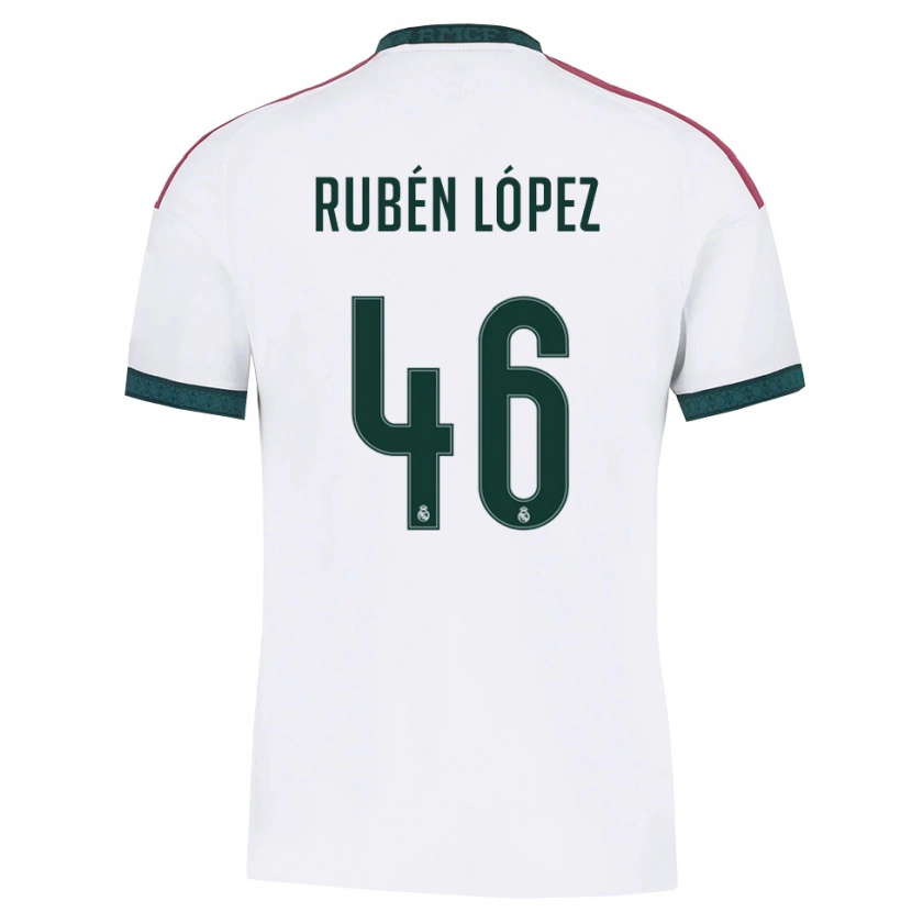 Danxen Criança Camisola Rubén López #46 Verde Escuro Branco Vermelho Principal 2026/27 Camisa Brasil