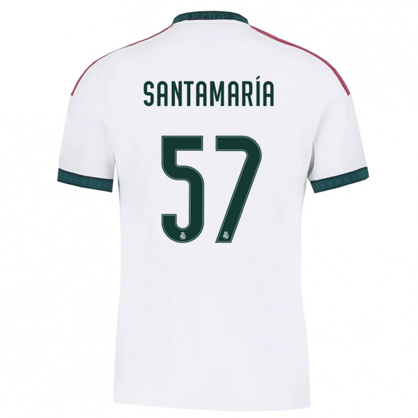 Danxen Criança Camisola Fran Santamaría #57 Verde Escuro Branco Vermelho Principal 2026/27 Camisa Brasil