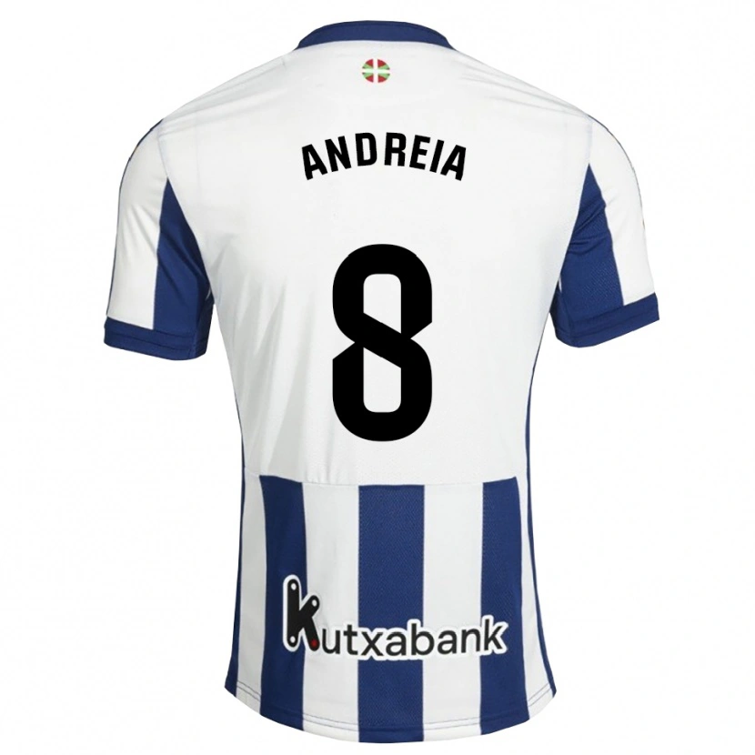 Danxen Criança Camisola Andreia Jacinto #8 Azul Marinho Branco Dourado Principal 2026/27 Camisa Brasil