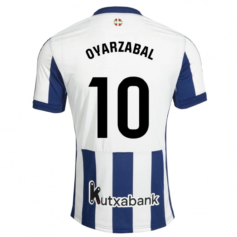 Danxen Criança Camisola Mikel Oyarzabal #10 Azul Marinho Branco Dourado Principal 2026/27 Camisa Brasil