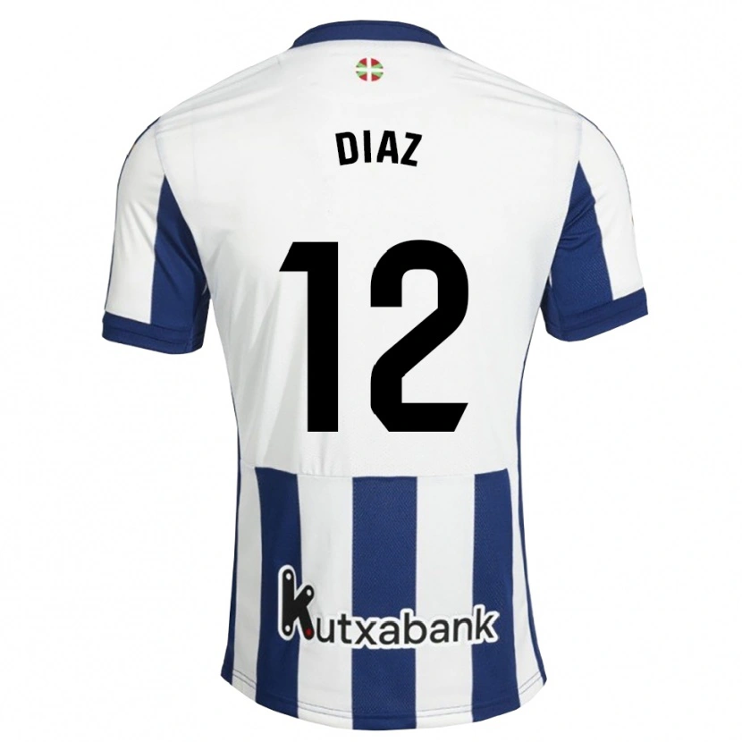 Danxen Criança Camisola Ekain Díaz #12 Azul Marinho Branco Dourado Principal 2026/27 Camisa Brasil