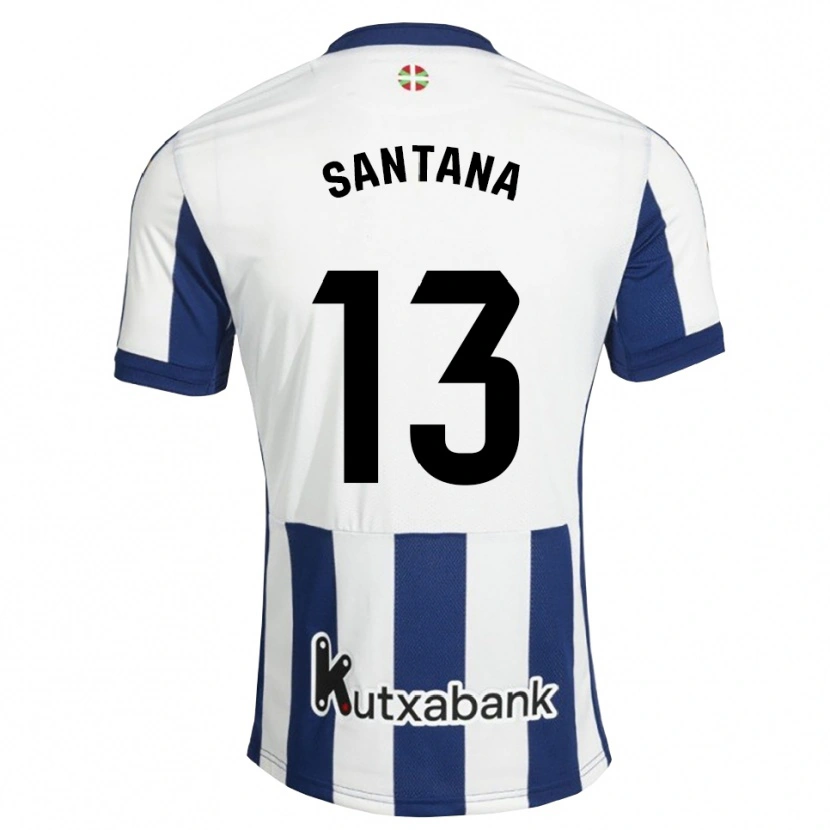 Danxen Criança Camisola Olatz Santana #13 Azul Marinho Branco Dourado Principal 2026/27 Camisa Brasil