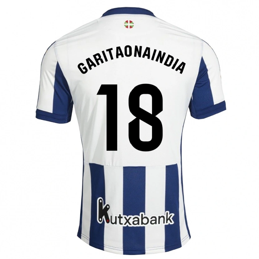 Danxen Criança Camisola Hodei Garitaonaindia #18 Azul Marinho Branco Dourado Principal 2026/27 Camisa Brasil