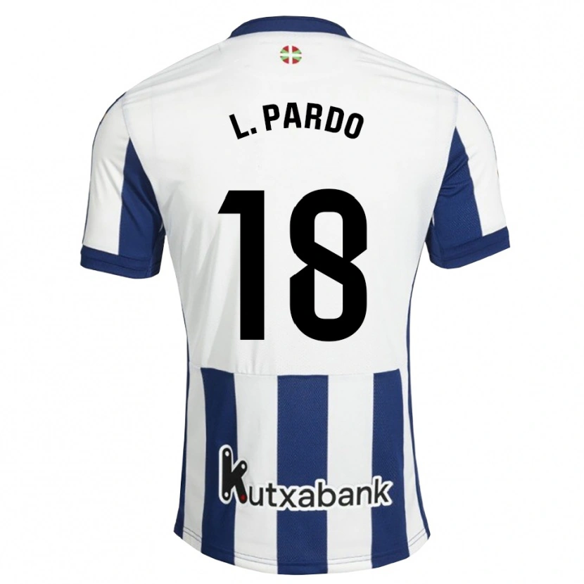 Danxen Criança Camisola Lucía Pardo Méndez #18 Azul Marinho Branco Dourado Principal 2026/27 Camisa Brasil