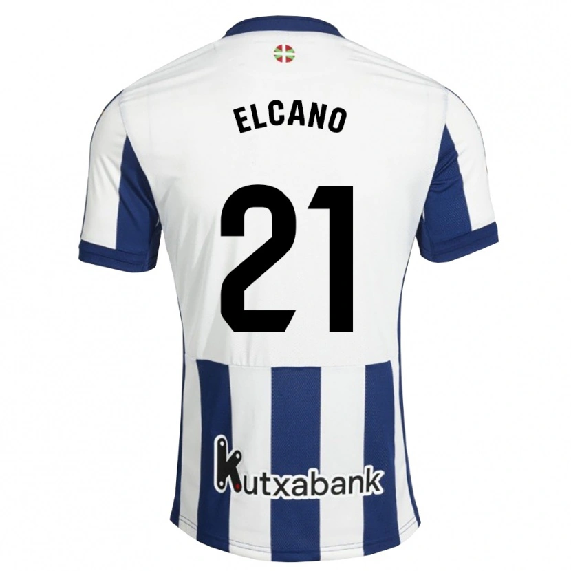 Danxen Criança Camisola Markel Elcano #21 Azul Marinho Branco Dourado Principal 2026/27 Camisa Brasil