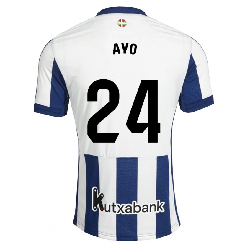 Danxen Criança Camisola Unax Ayo #24 Azul Marinho Branco Dourado Principal 2026/27 Camisa Brasil