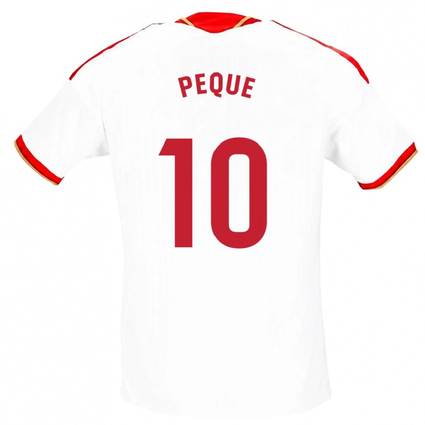 Danxen Criança Camisola Peque Fernández #10 Branco Vermelho Principal 2026/27 Camisa Brasil