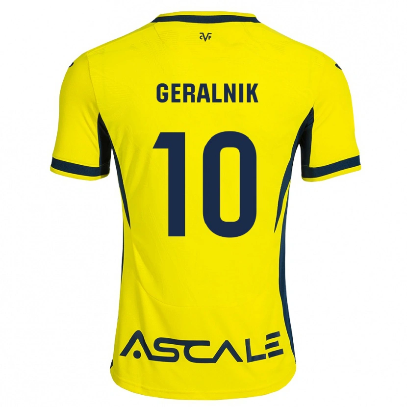 Danxen Criança Camisola Tiago Geralnik #10 Amarelo Preto Vermelho Principal 2026/27 Camisa Brasil