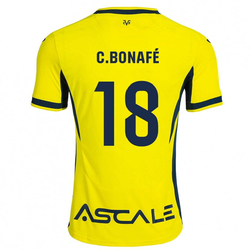 Danxen Criança Camisola César Bonafé #18 Amarelo Preto Vermelho Principal 2026/27 Camisa Brasil