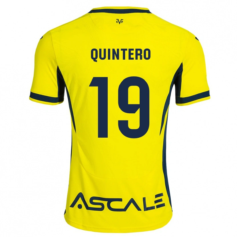 Danxen Criança Camisola Luis Quintero #19 Amarelo Preto Vermelho Principal 2026/27 Camisa Brasil