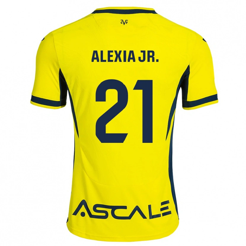 Danxen Criança Camisola Alexia Blanco Llacuno #21 Amarelo Preto Vermelho Principal 2026/27 Camisa Brasil