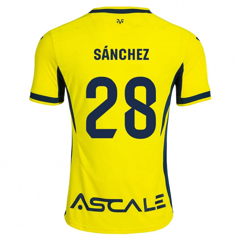Danxen Criança Camisola Edu Sánchez #28 Amarelo Preto Vermelho Principal 2026/27 Camisa Brasil