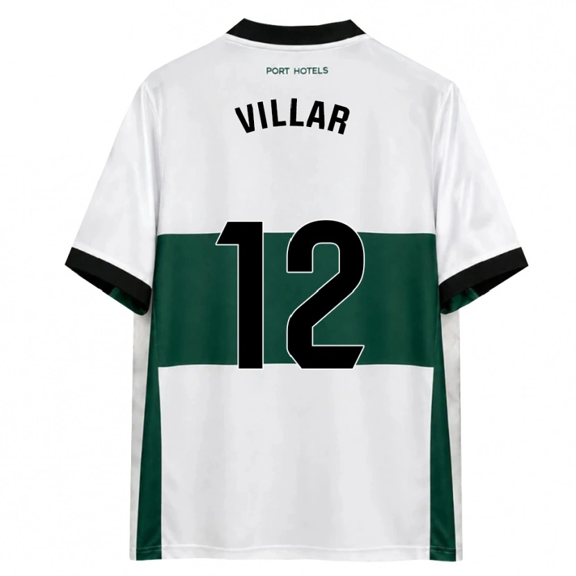 Danxen Criança Camisola Gonzalo Villar #12 Verde Branco Vermelho Principal 2026/27 Camisa Brasil