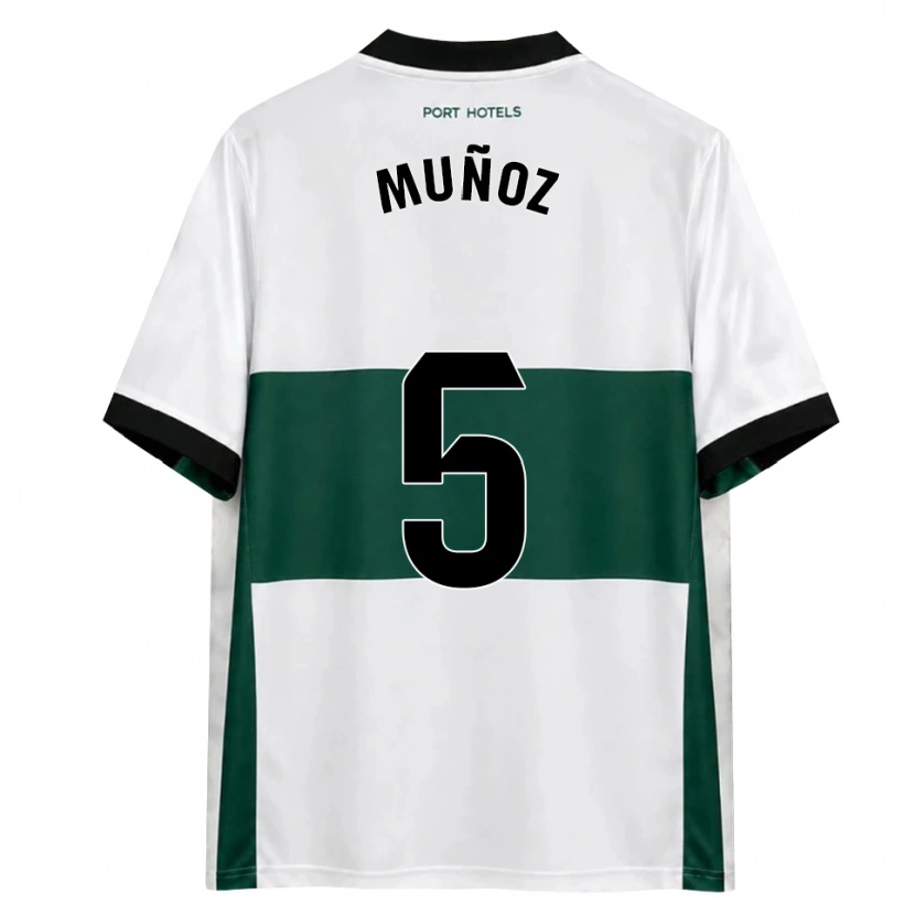 Danxen Criança Camisola Ismael Muñoz #5 Verde Branco Vermelho Principal 2026/27 Camisa Brasil