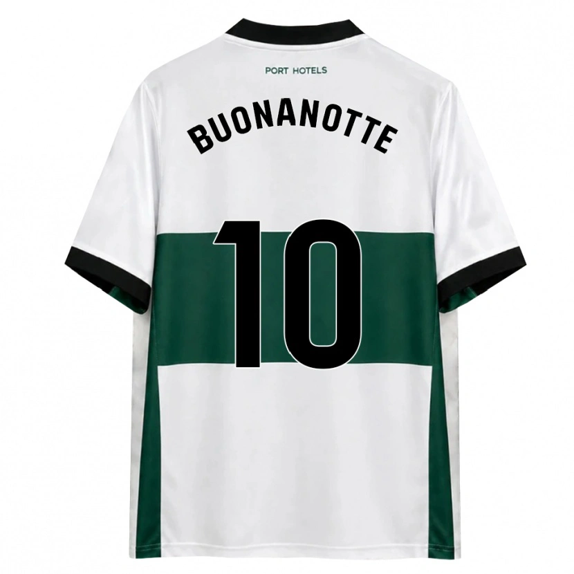 Danxen Criança Camisola Facundo Buonanotte #10 Verde Branco Vermelho Principal 2026/27 Camisa Brasil