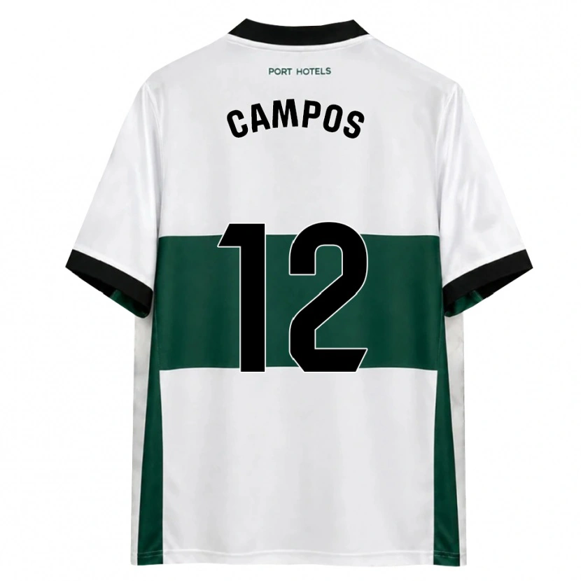 Danxen Criança Camisola Álex Campos #12 Verde Branco Vermelho Principal 2026/27 Camisa Brasil