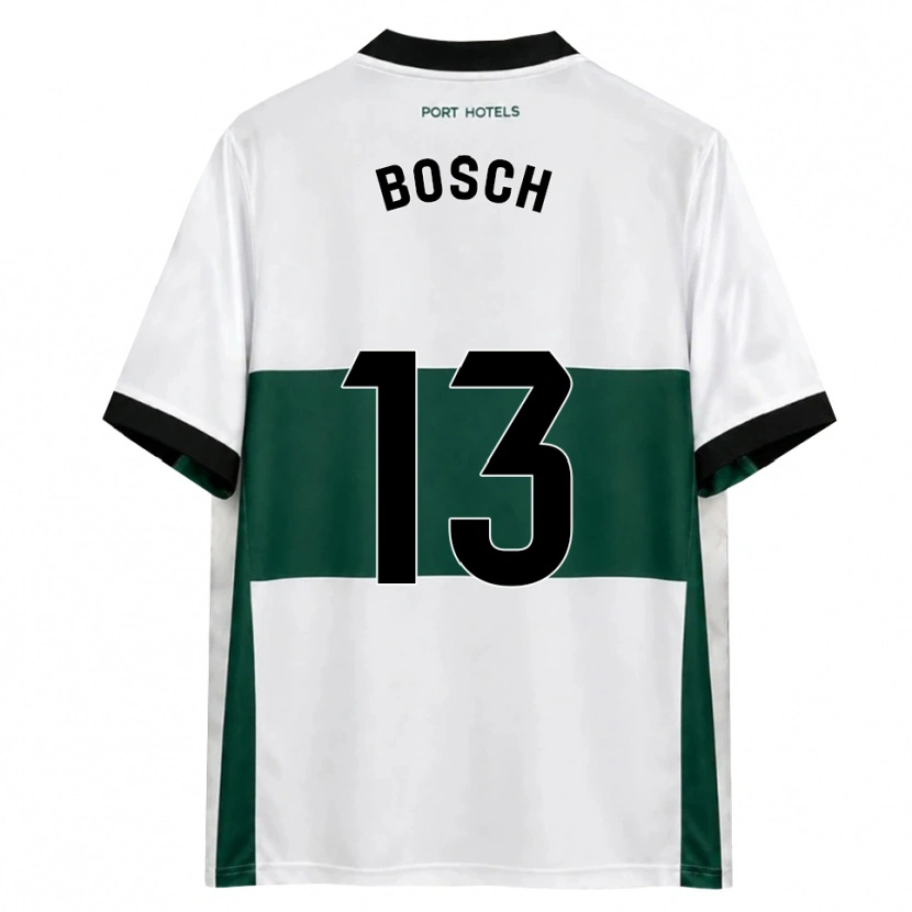 Danxen Criança Camisola Owen Bosch #13 Verde Branco Vermelho Principal 2026/27 Camisa Brasil