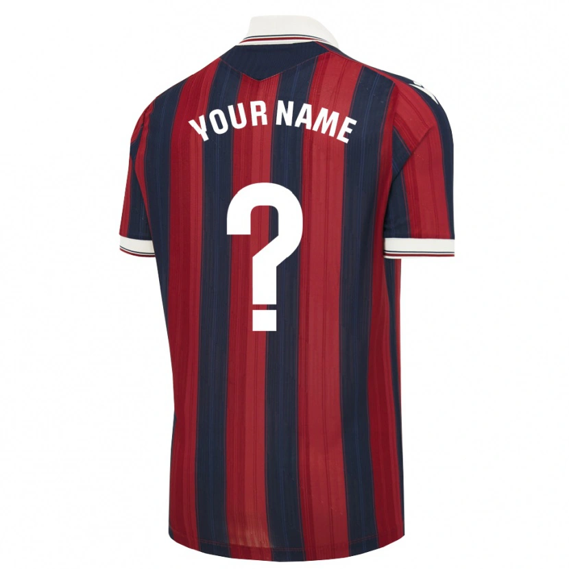 Danxen Criança Camisola Seu Nome #0 Azul Meia-Noite Vermelho Principal 2026/27 Camisa Brasil
