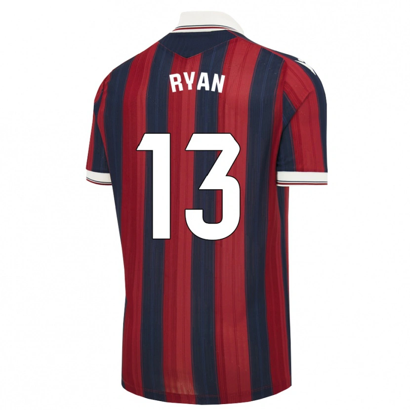 Danxen Criança Camisola Mathew Ryan #13 Azul Meia-Noite Vermelho Principal 2026/27 Camisa Brasil
