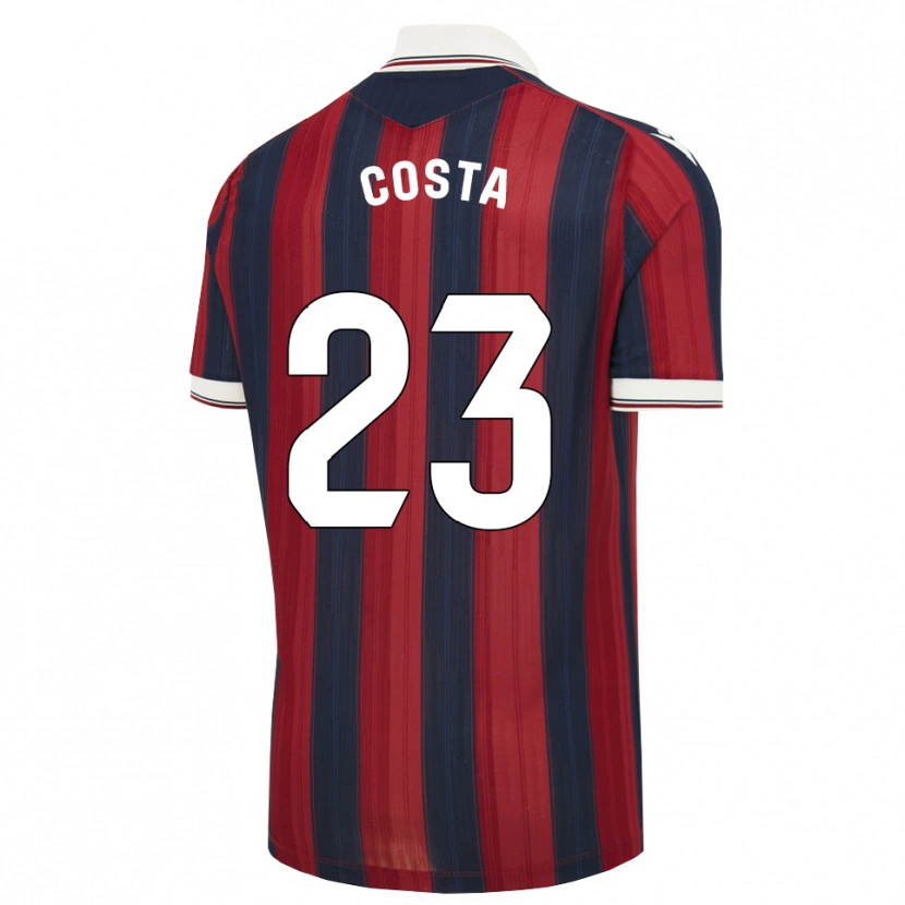 Danxen Criança Camisola Manuel Costa #23 Azul Meia-Noite Vermelho Principal 2026/27 Camisa Brasil